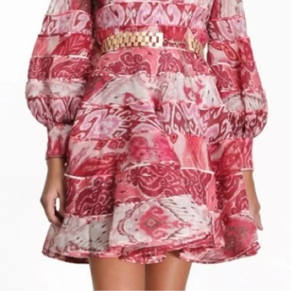 SOLD! ZIMMERMANN Wavelength Linen Silk-blend Dress - Picture 4 of 12